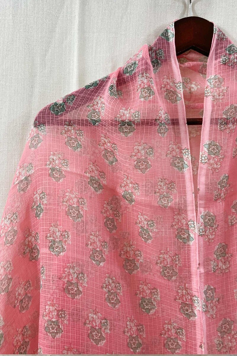 Pink Sanganeri Dupatta - Image 2