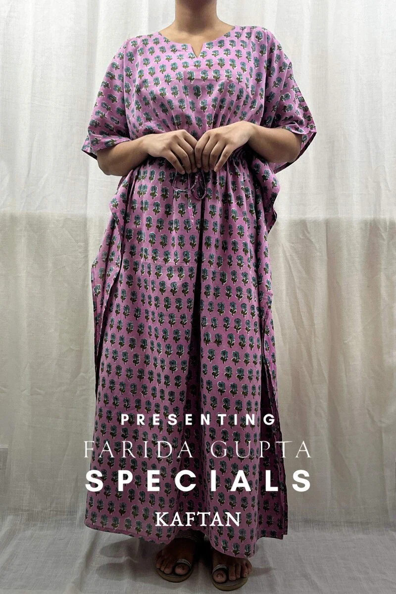 Purple Handcrafted Kaftan