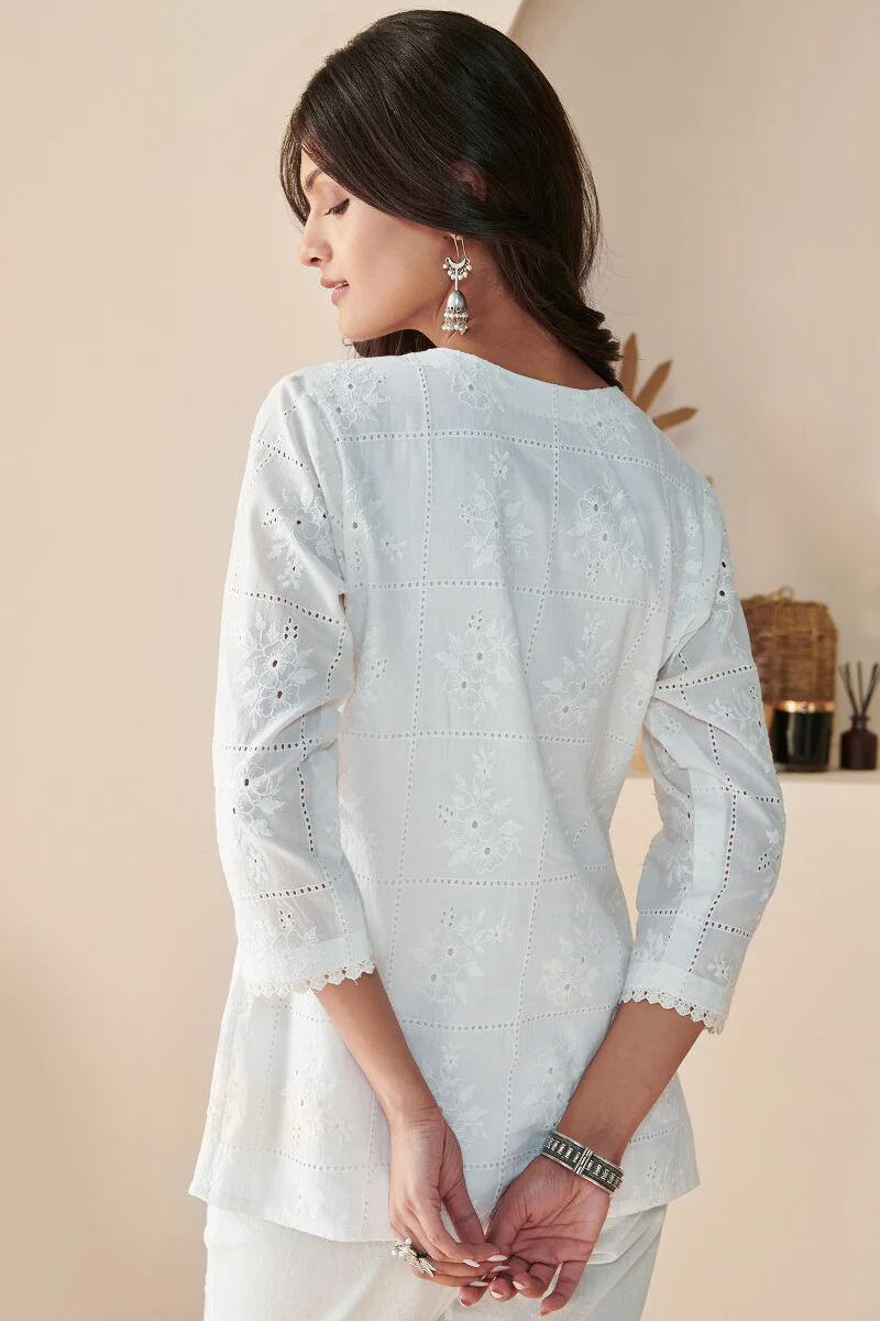 Raahat Zeenat Schiffli Top - Image 7
