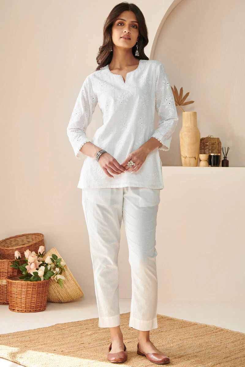 Raahat Zeenat Schiffli Top - Image 3