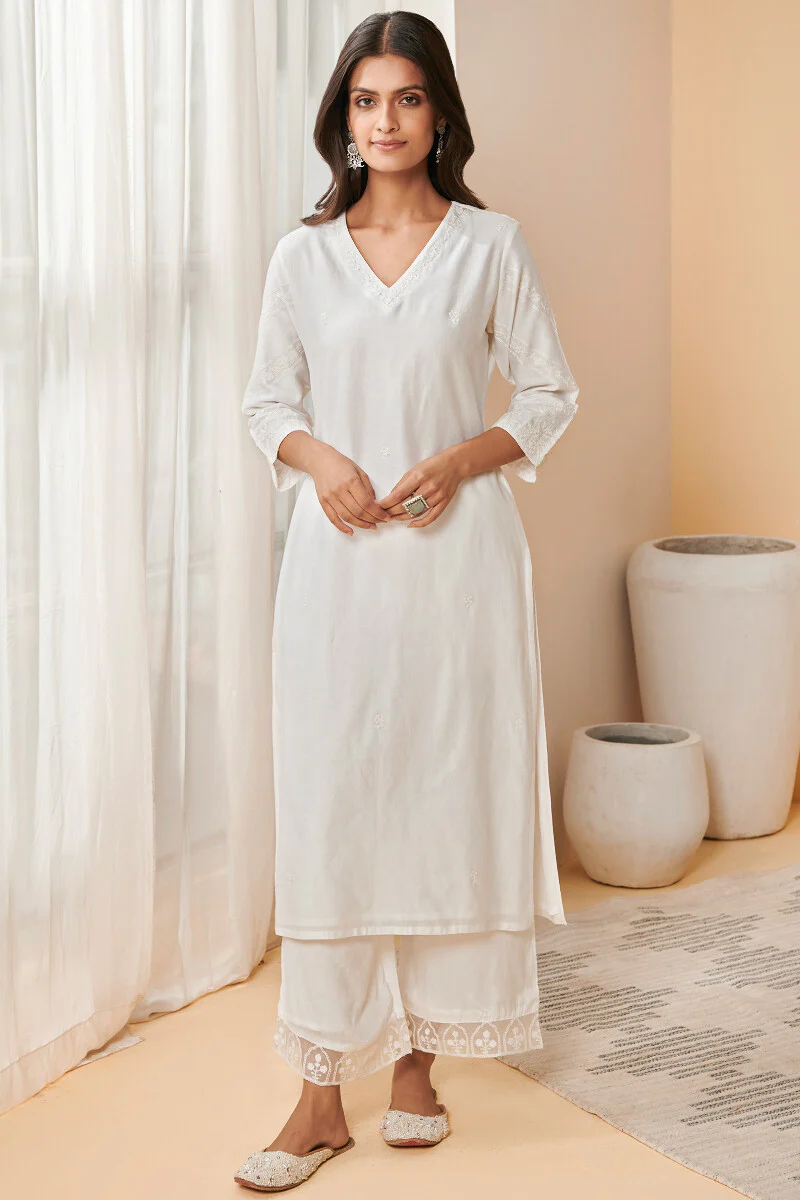 Raahat Zubeida Chanderi Kurta - Image 2