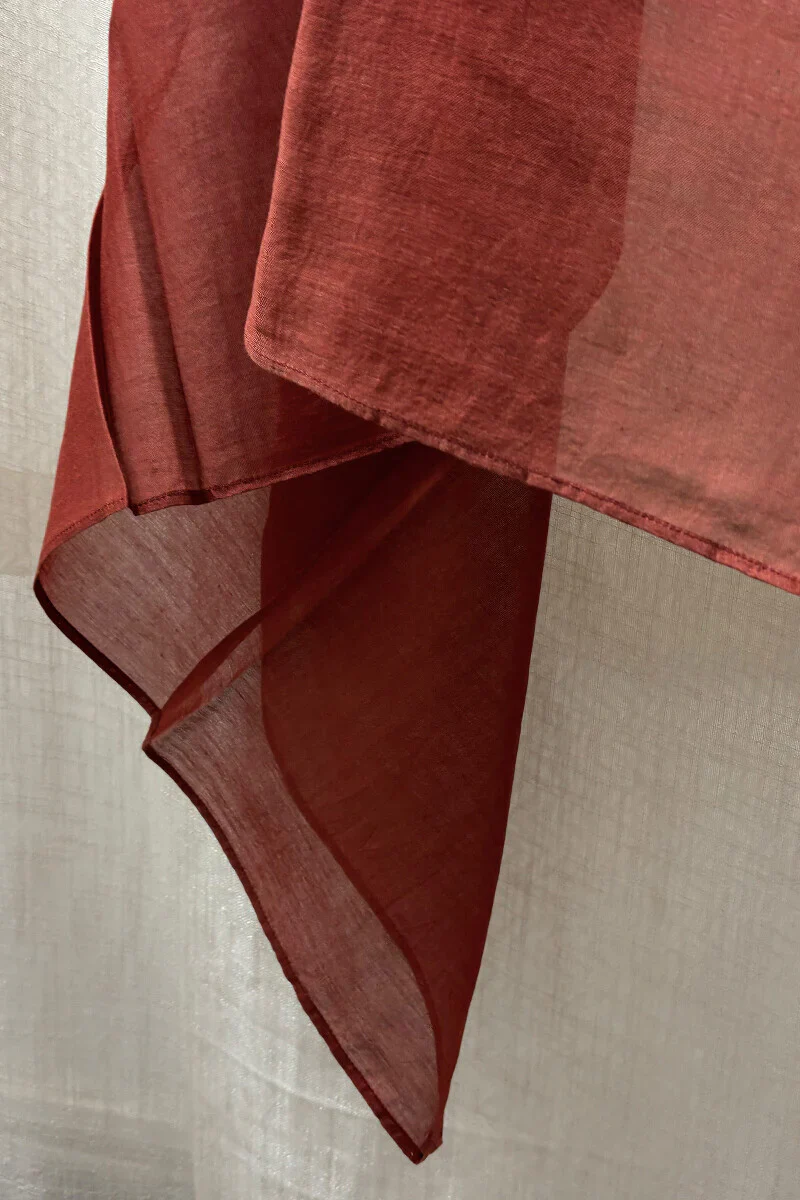 Red Chanderi Dupatta - Image 3
