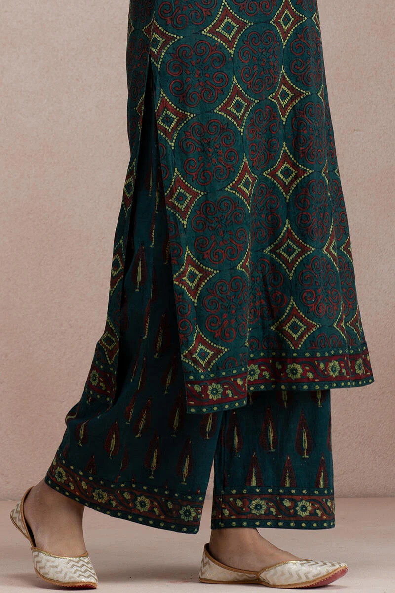 Rehnuma Nisha Ajrak Kurta - Image 6