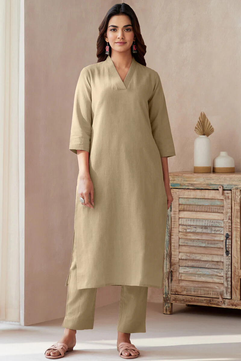 Rosheen Amara Beige Kurta - Image 2