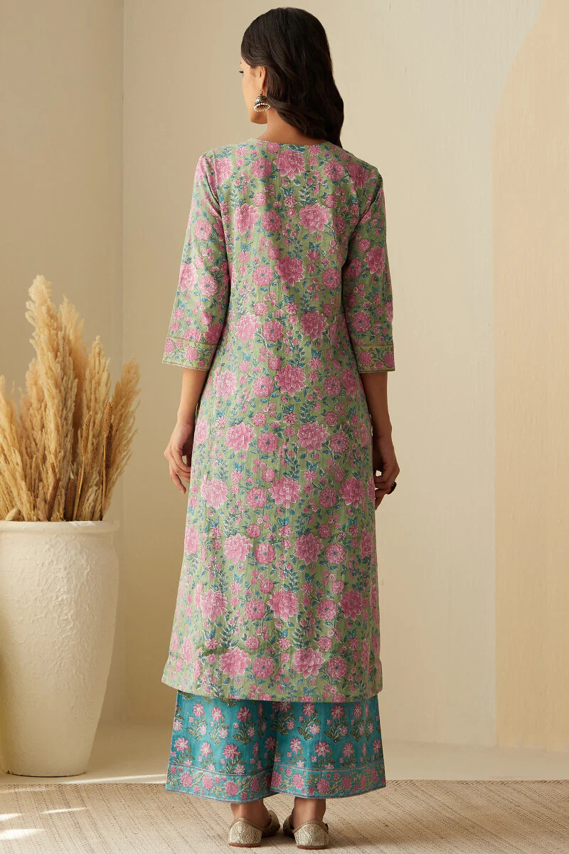 Rosheen Dahlia Sanganeri Kurta - Image 9