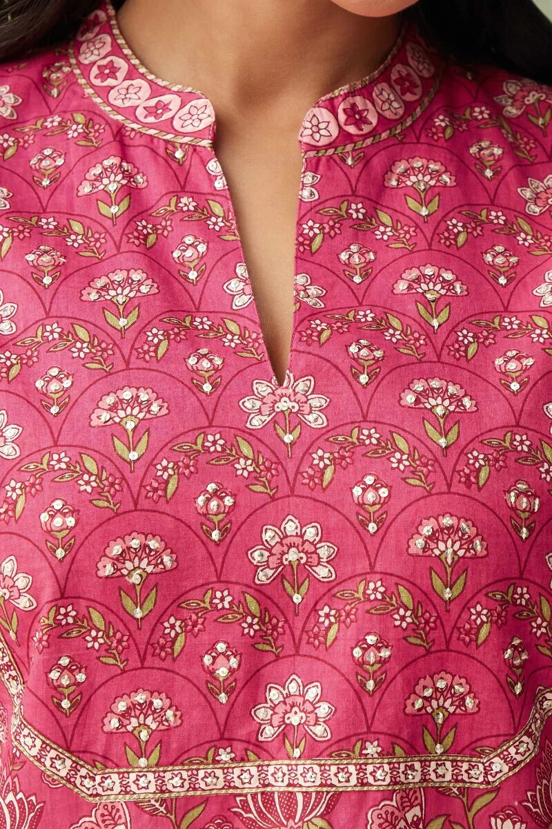 Rosheen Firoza Sanganeri Kurta - Image 5