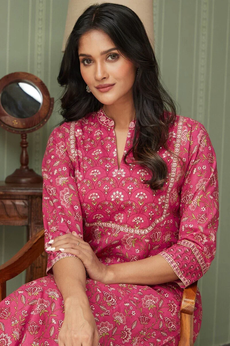Rosheen Firoza Sanganeri Kurta - Image 7