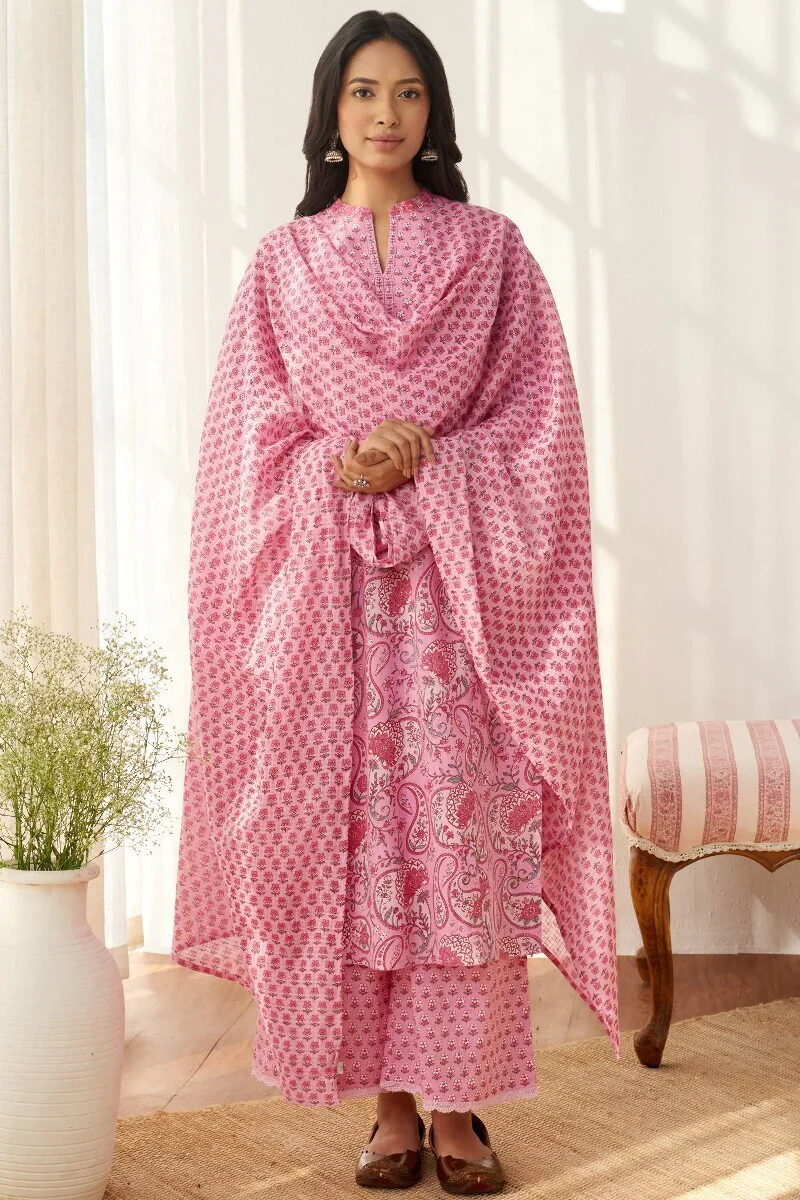 Surplus: Rosheen Fiza Sanganeri Kurta - Image 4