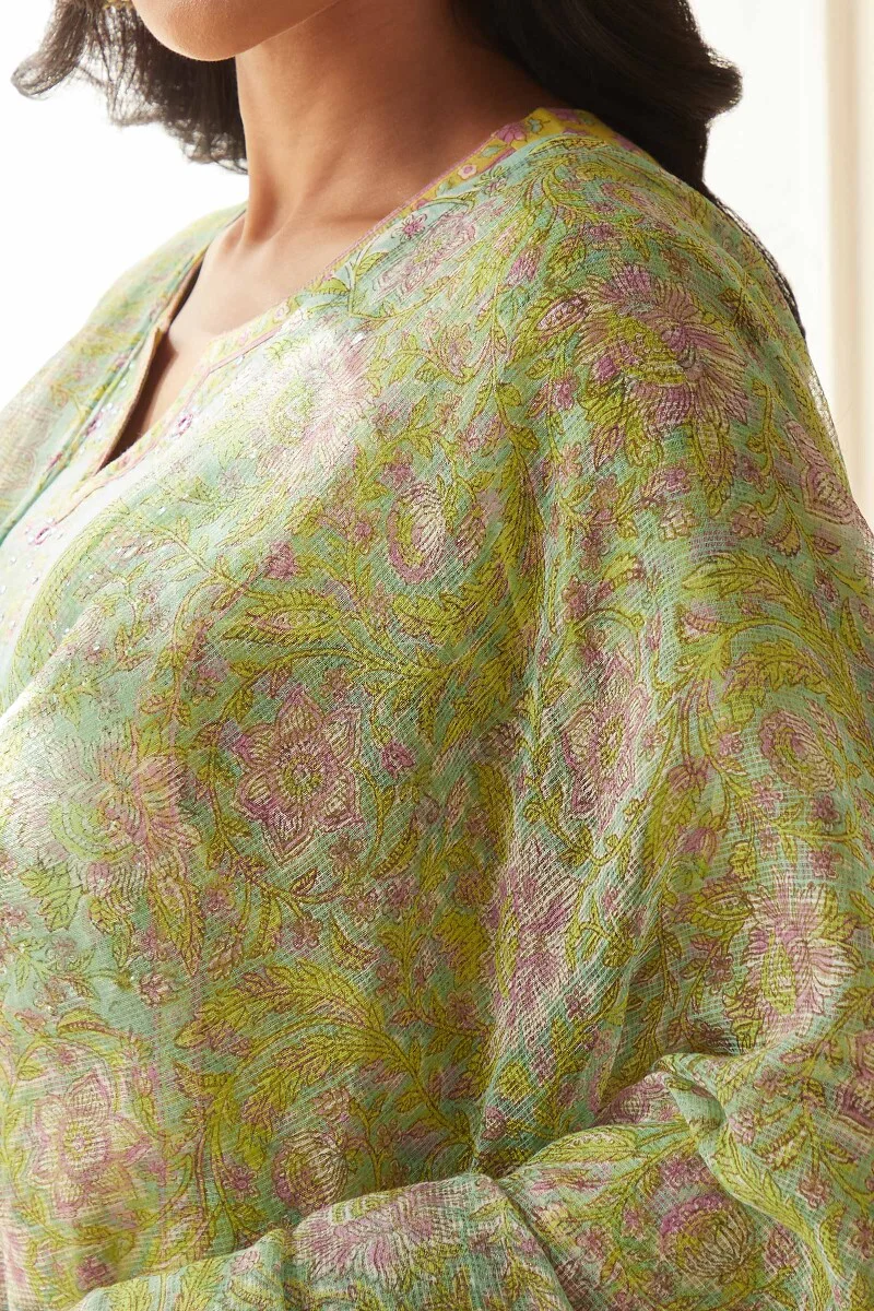 Rosheen Fizah Sanganeri Dupatta - Image 2