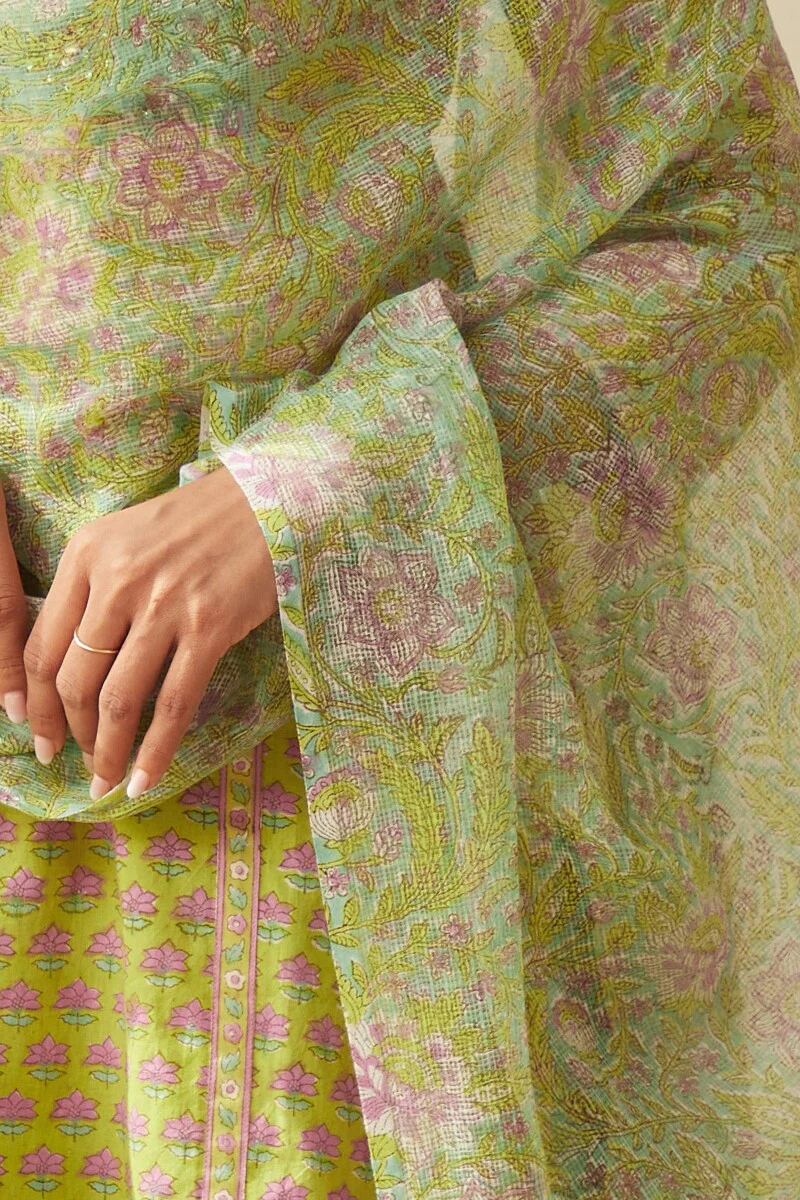 Rosheen Fizah Sanganeri Dupatta - Image 4