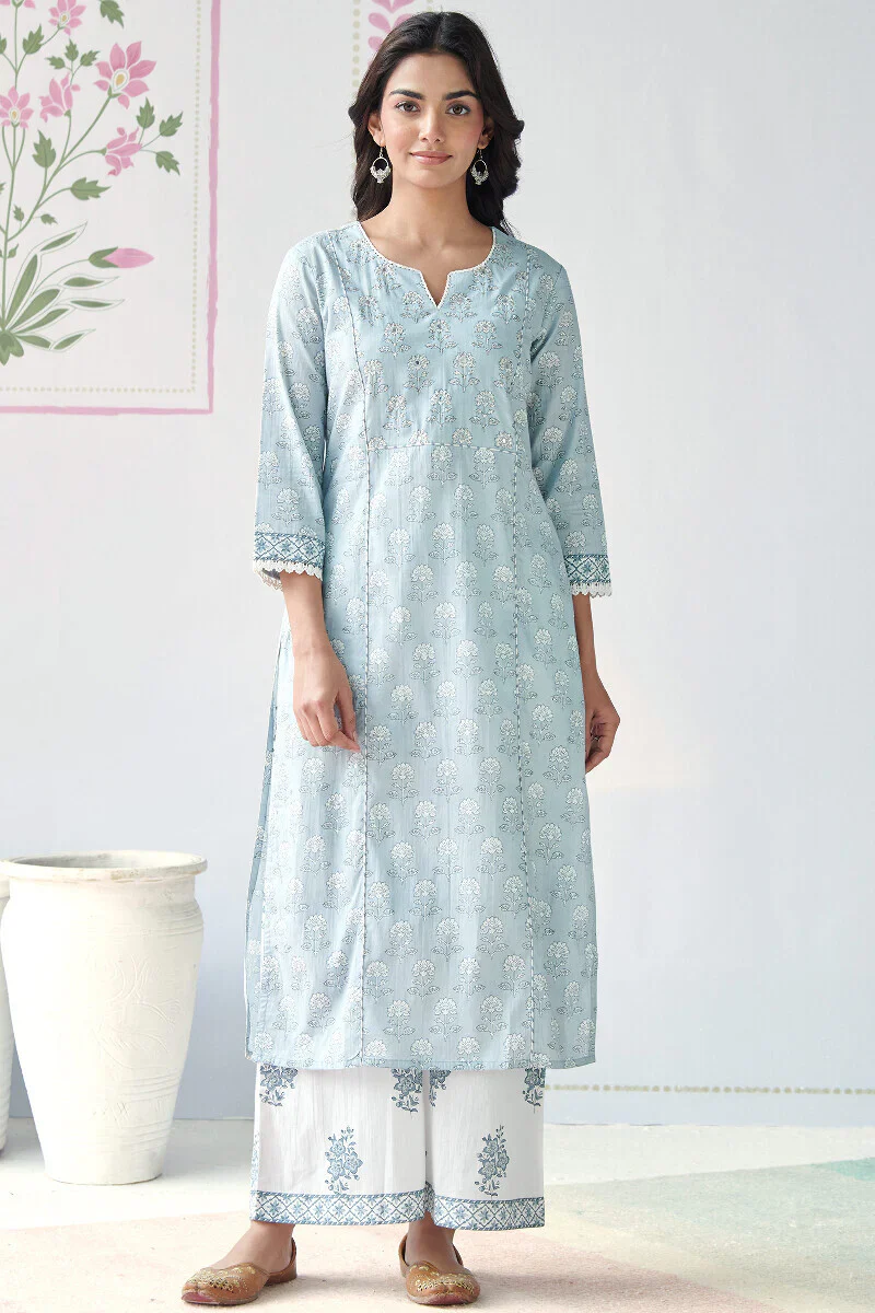 Rosheen Heer Sanganeri Kurta - Image 2