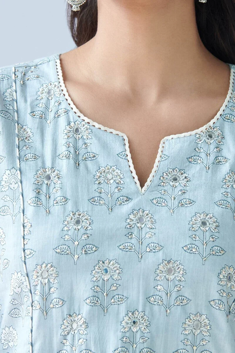 Rosheen Heer Sanganeri Kurta - Image 5
