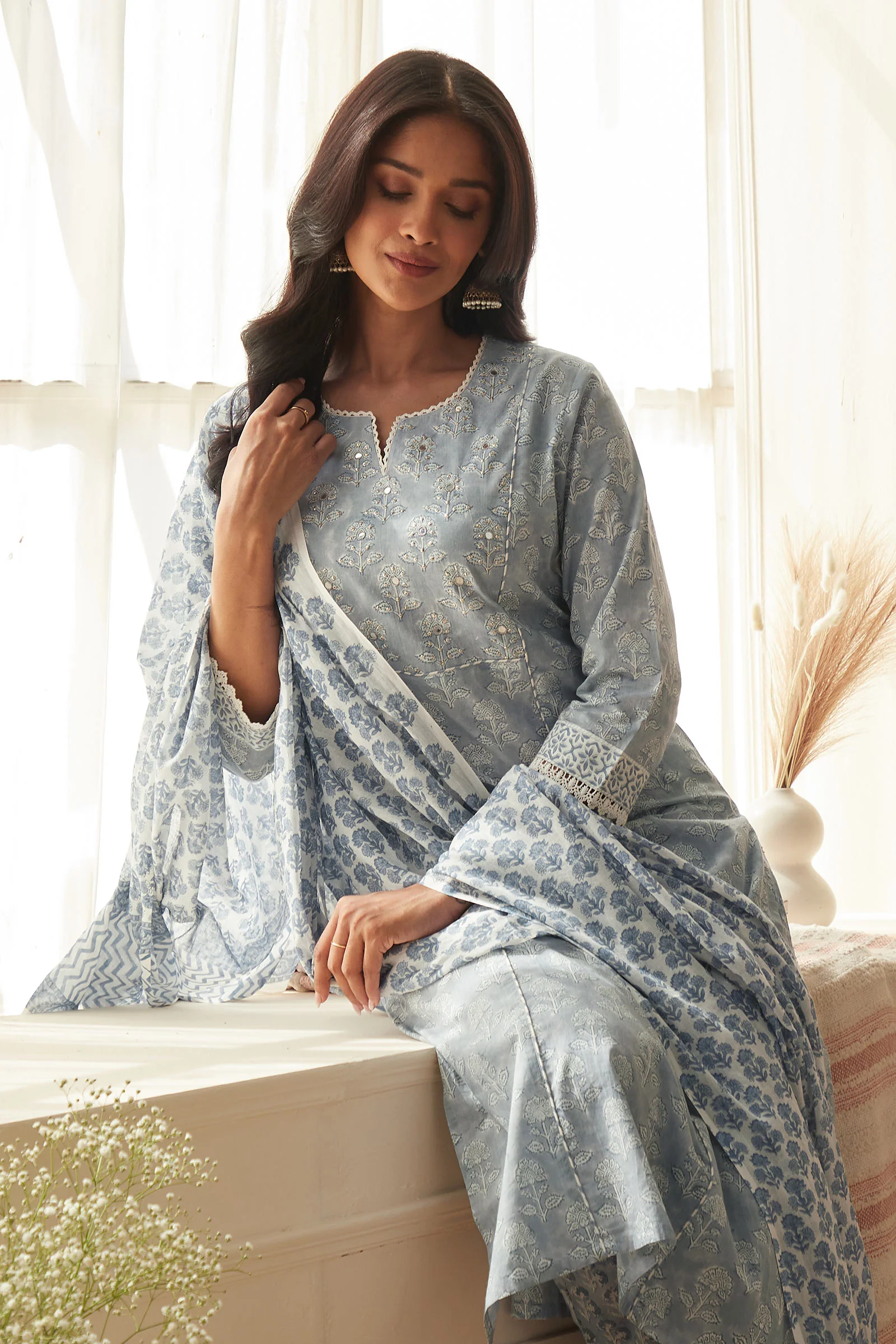 Rosheen Heer Sanganeri Kurta - Image 7