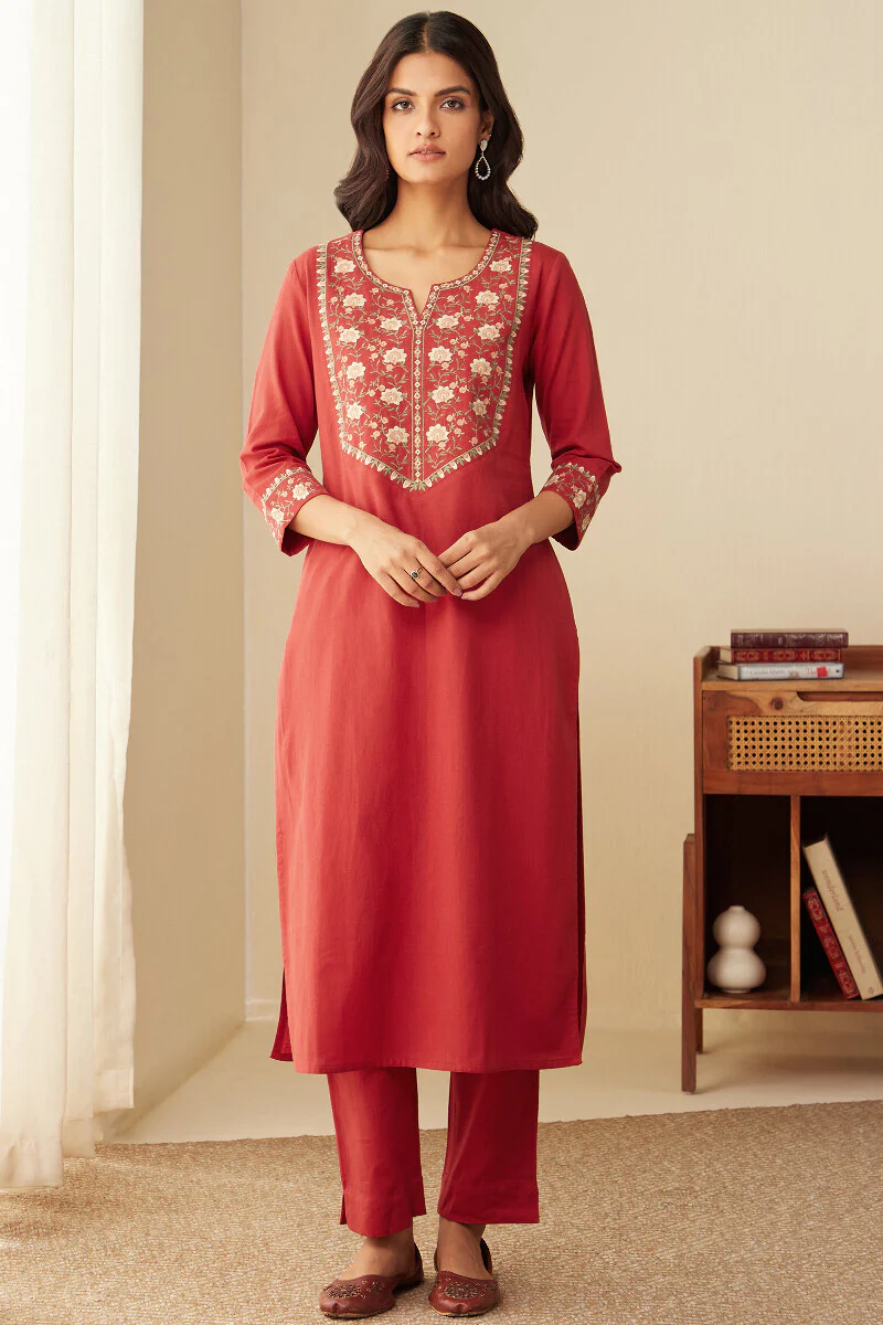 Rosheen Jia Red Kurta - Image 2