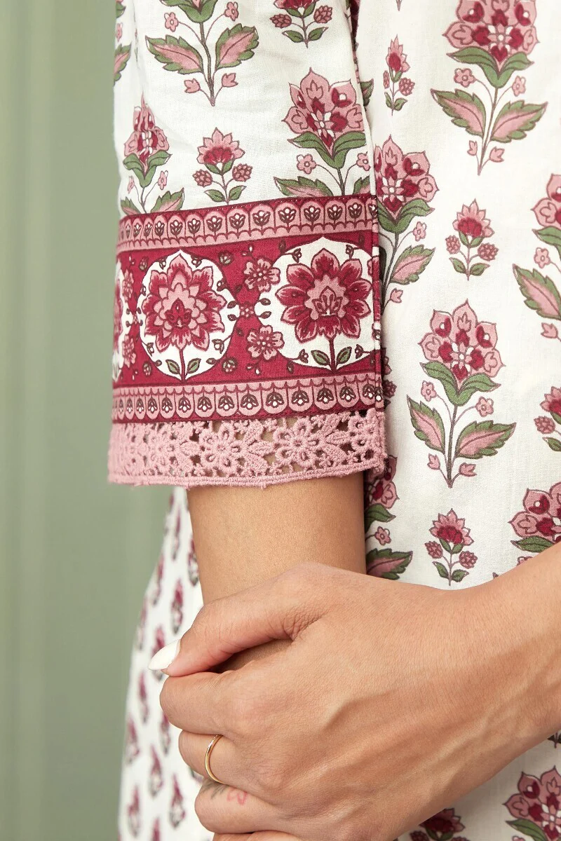 Rosheen Maheen Sanganeri Kurta - Image 6