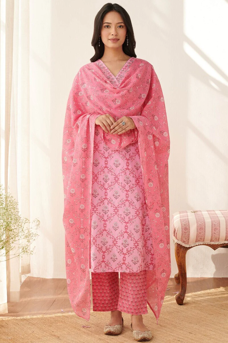 Rosheen Mahnoor Sanganeri Kurta - Image 4