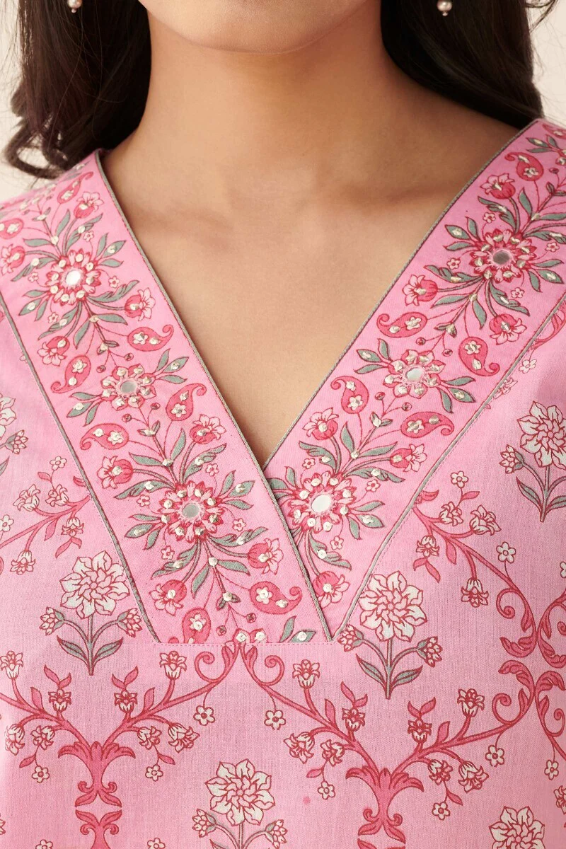 Rosheen Mahnoor Sanganeri Kurta - Image 5