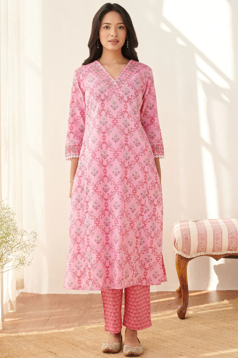 Surplus: Rosheen Mahnoor Sanganeri Kurta - Image 2