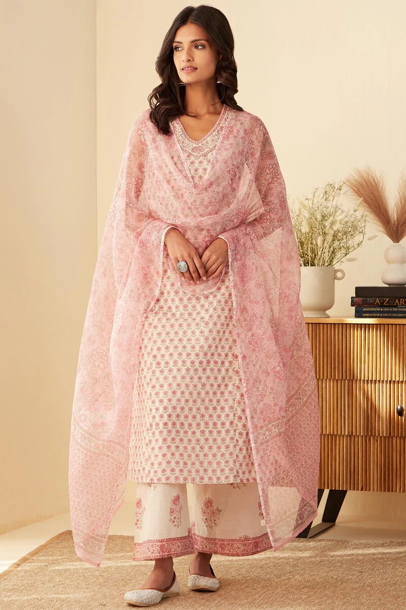 Rosheen Maira Sanganeri Kurta - Image 4