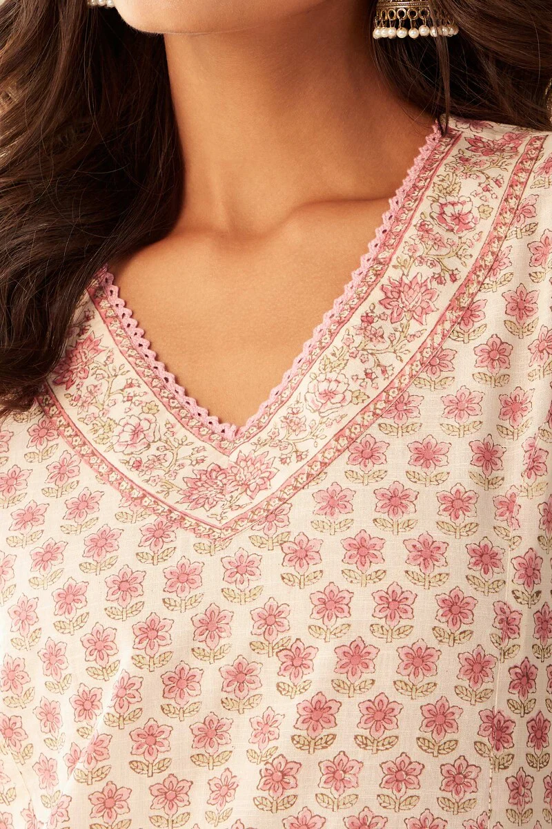 Rosheen Maira Sanganeri Kurta - Image 5