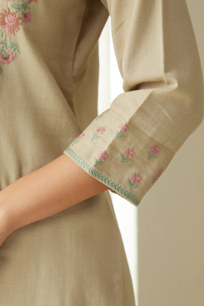 Rosheen Maya Beige Kurta - Image 6