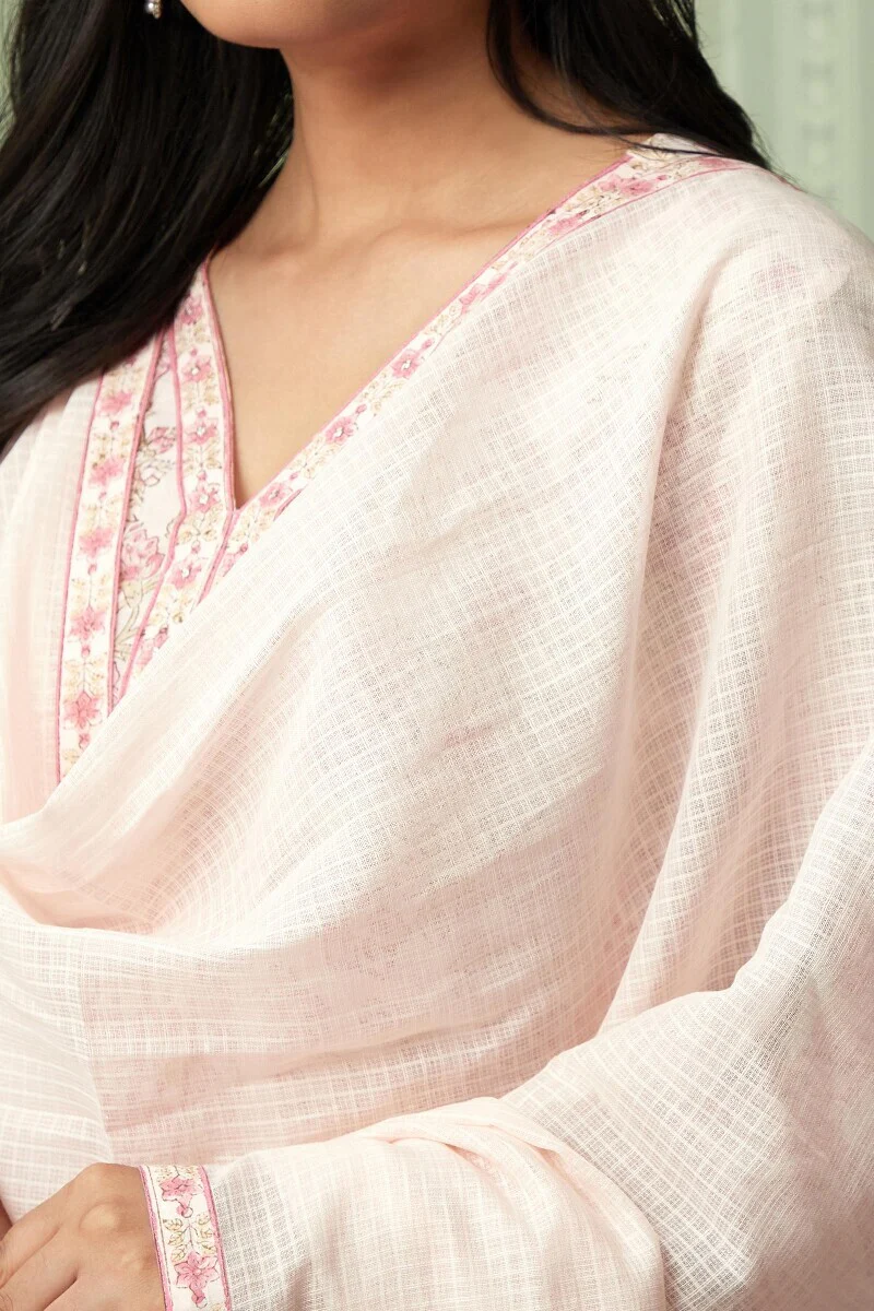 Rosheen Maya Pink Kota Dupatta - Image 2
