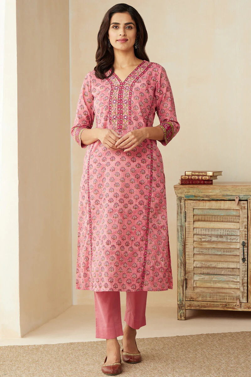 Rosheen Mehnaz Sanganeri Kurta - Image 2