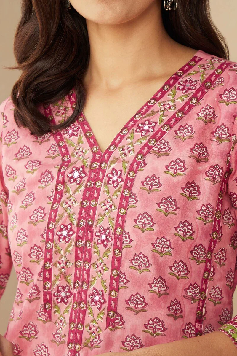 Rosheen Mehnaz Sanganeri Kurta - Image 5