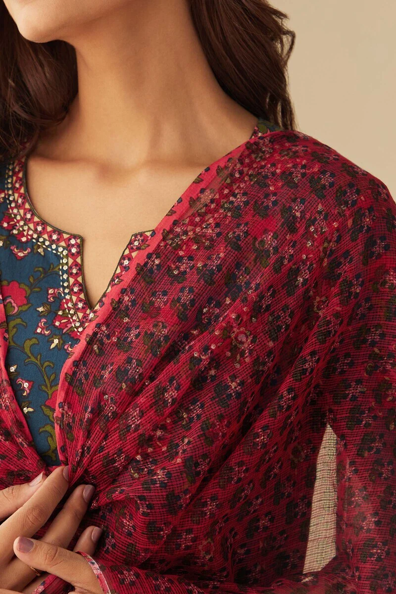 Rosheen Mira Sanganeri Dupatta - Image 2