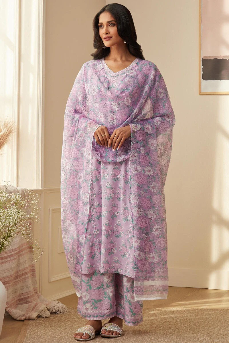 Rosheen Nazm Sanganeri Kurta - Image 4