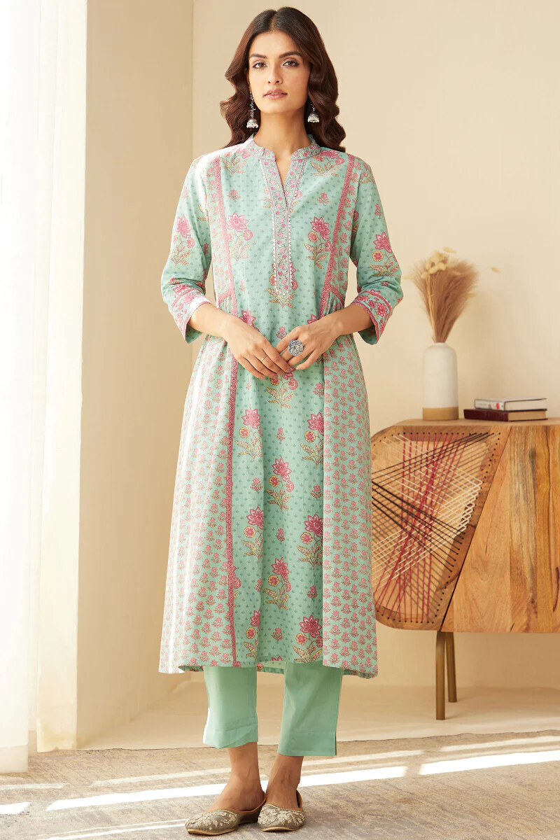 Rosheen Nazma Sanganeri Kurta - Image 2