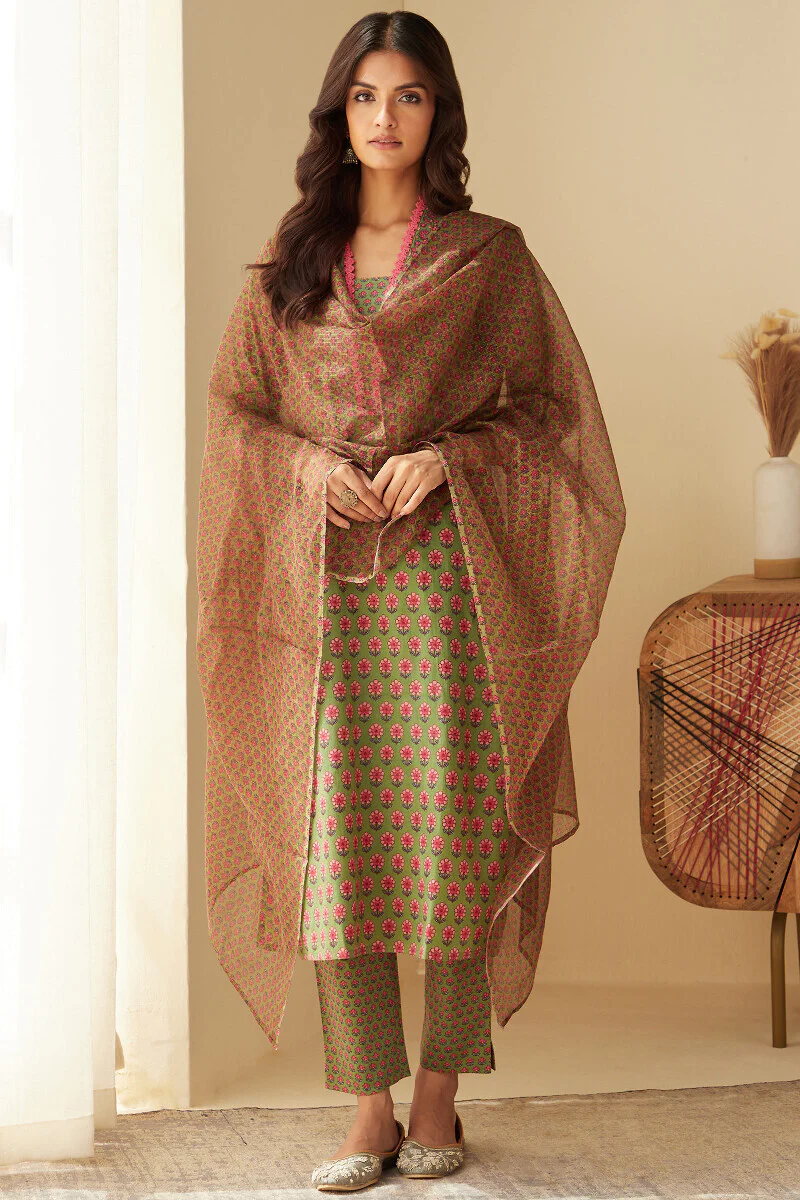 Rosheen Nida Sanganeri Dupatta - Image 3