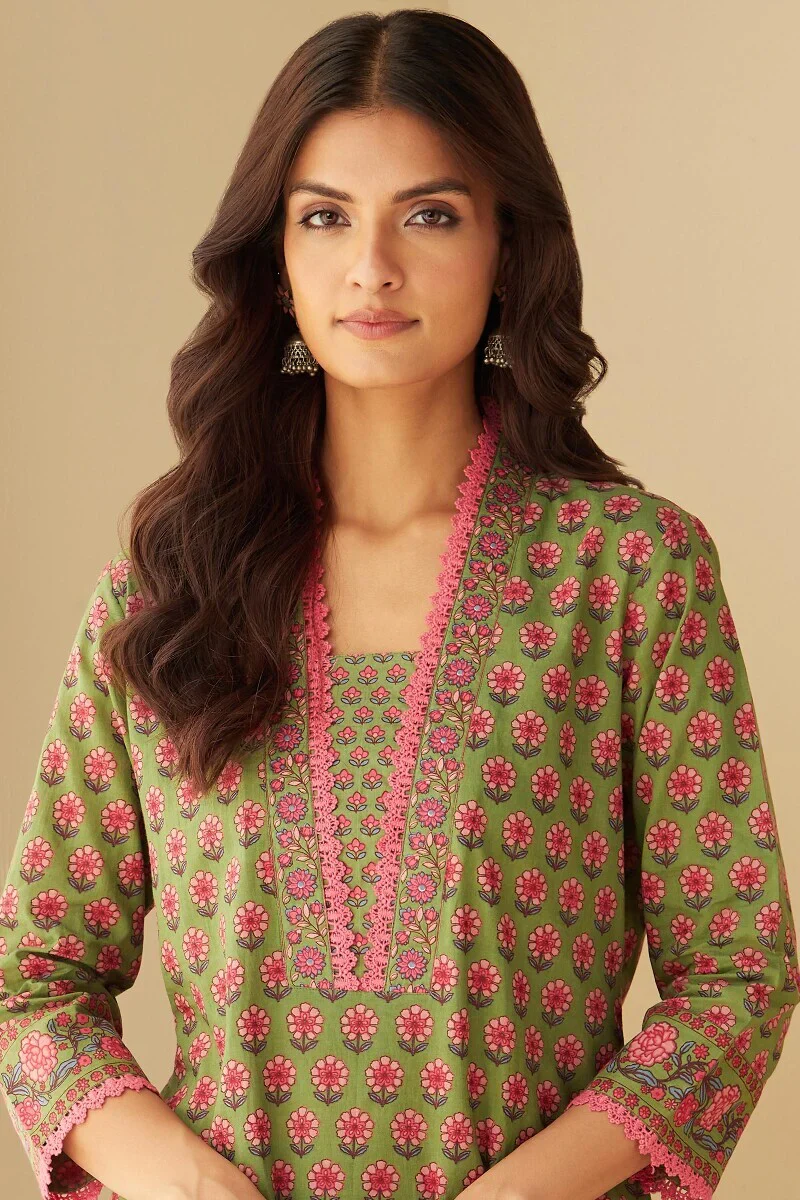 Rosheen Nida Sanganeri Kurta