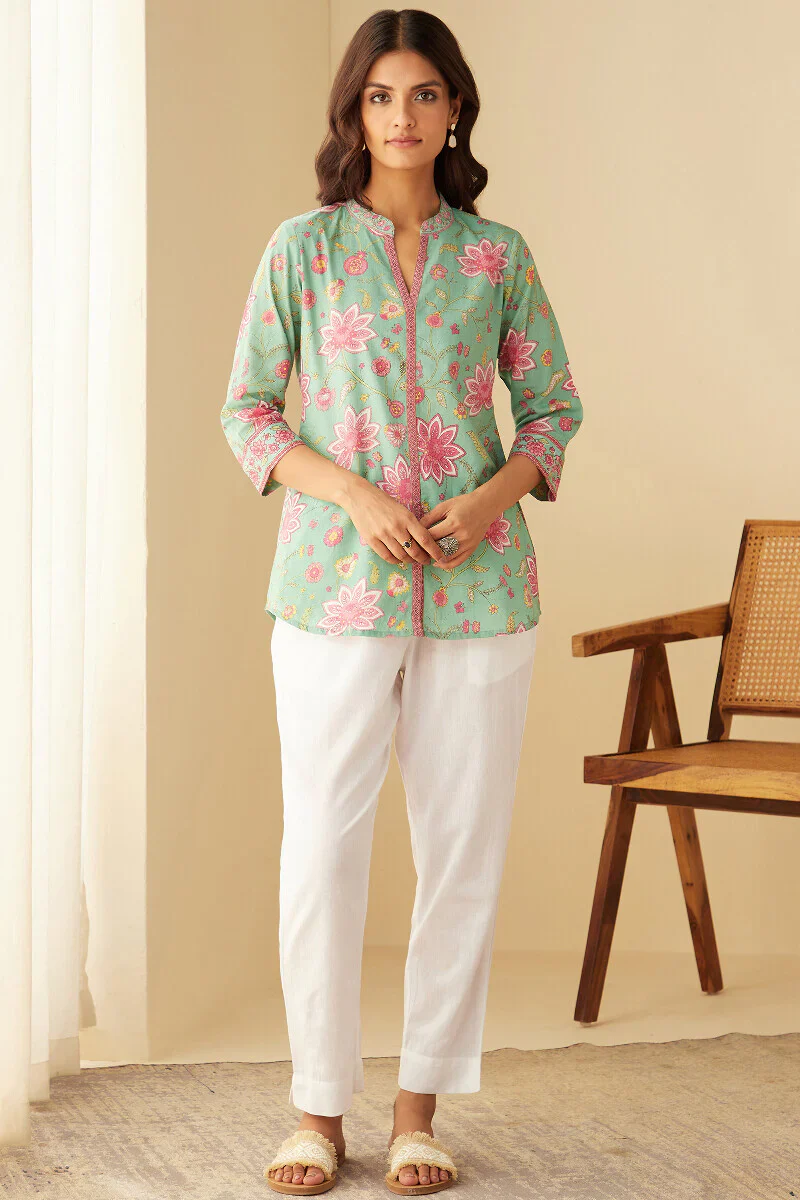 Rosheen Nida Sanganeri Top - Image 3