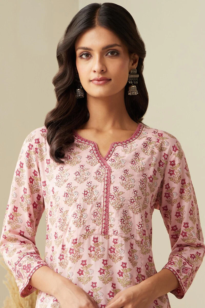 Rosheen Nuzakat Sanganeri Kurta