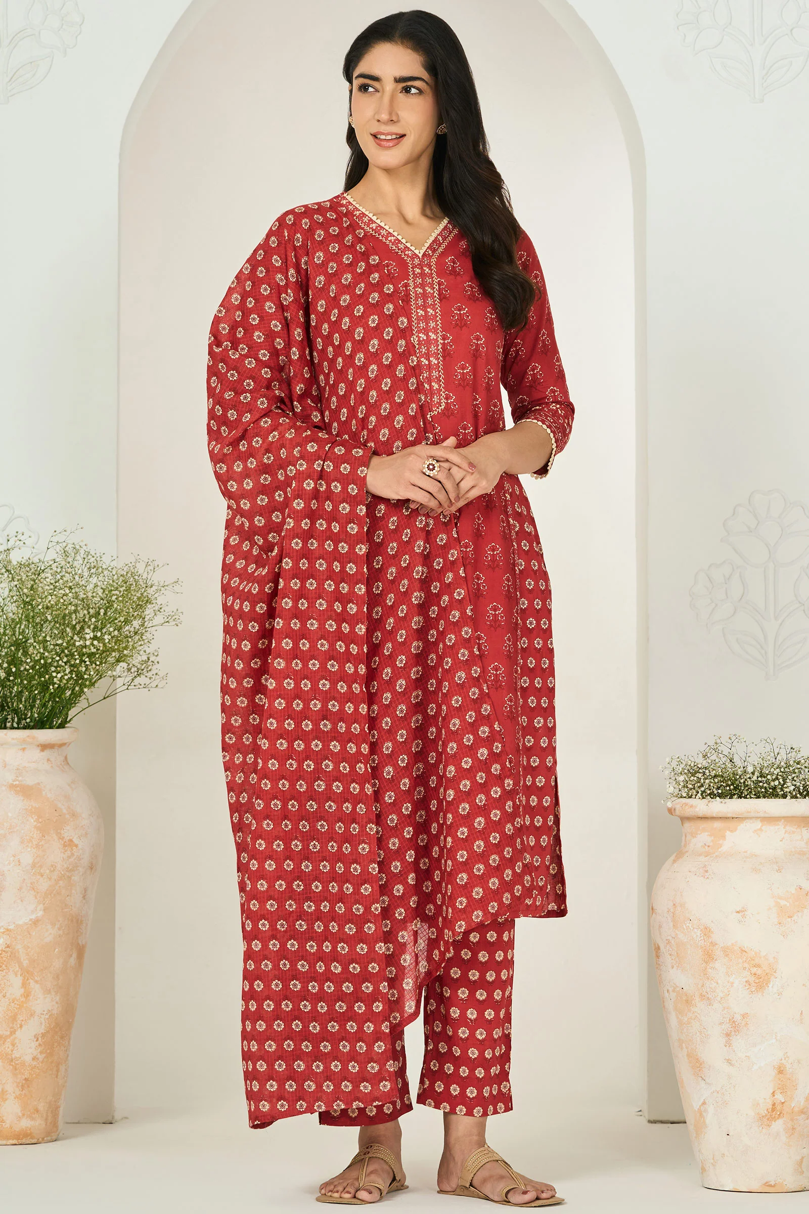 Surplus: Rosheen Rabia Sanganeri Kurta - Image 6