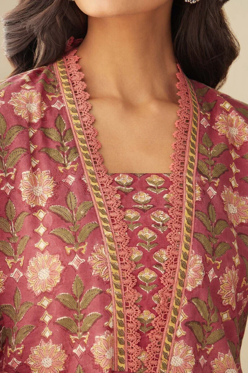 Rosheen Rafiya Sanganeri Kurta - Image 2