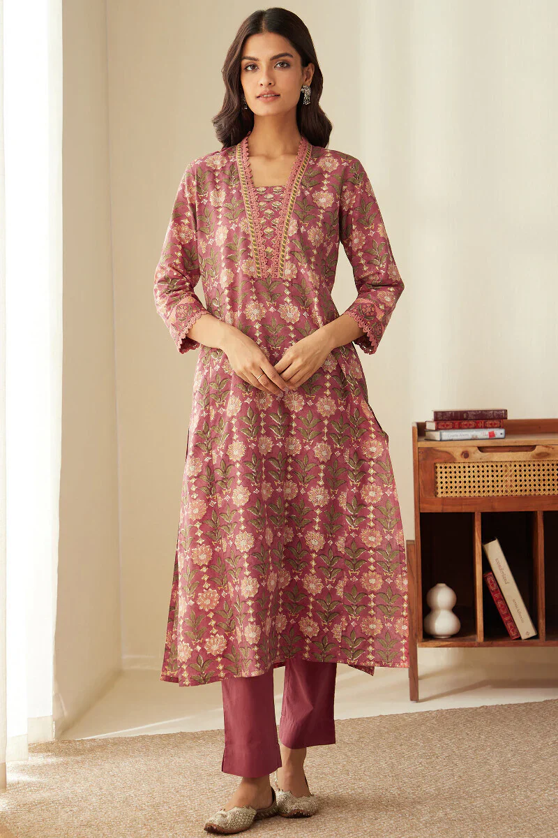 Rosheen Rafiya Sanganeri Kurta - Image 3