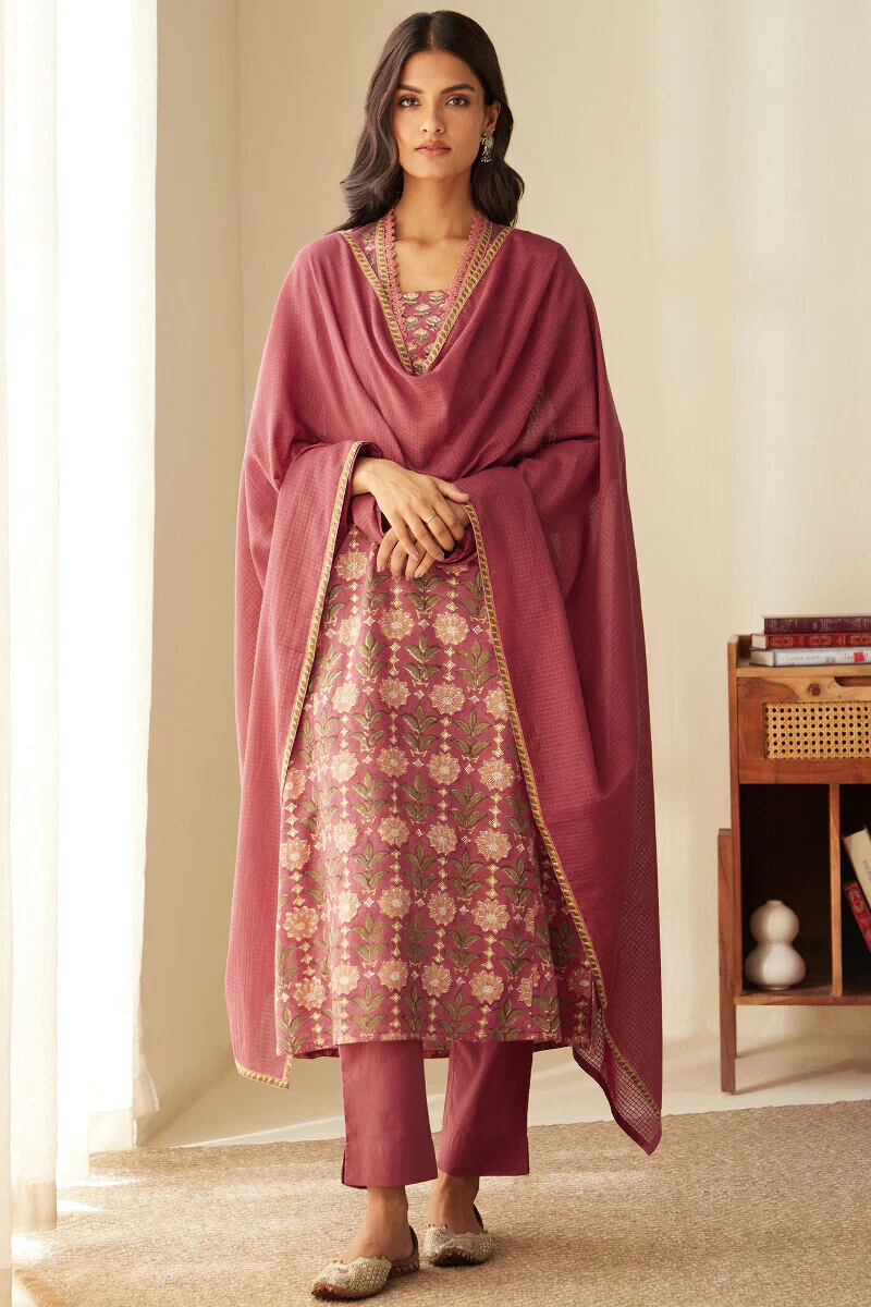 Rosheen Rafiya Sanganeri Kurta - Image 5