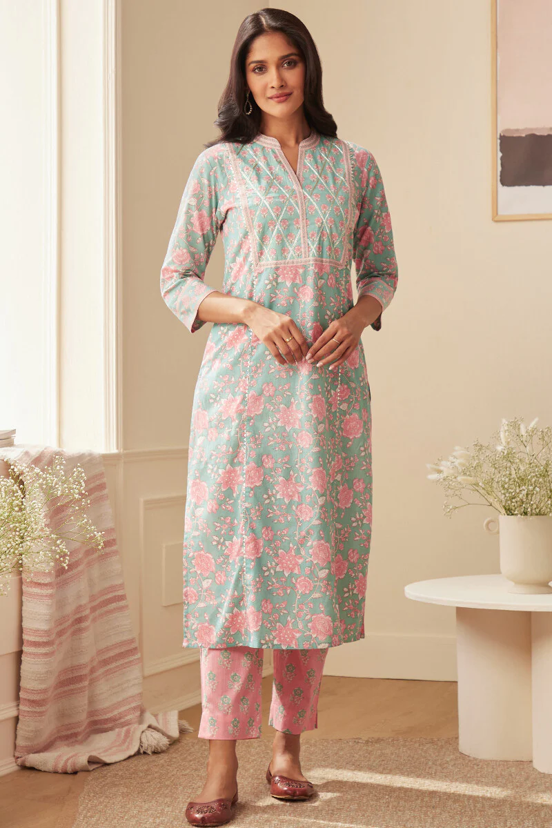 Rosheen Raya Sanganeri Kurta - Image 2