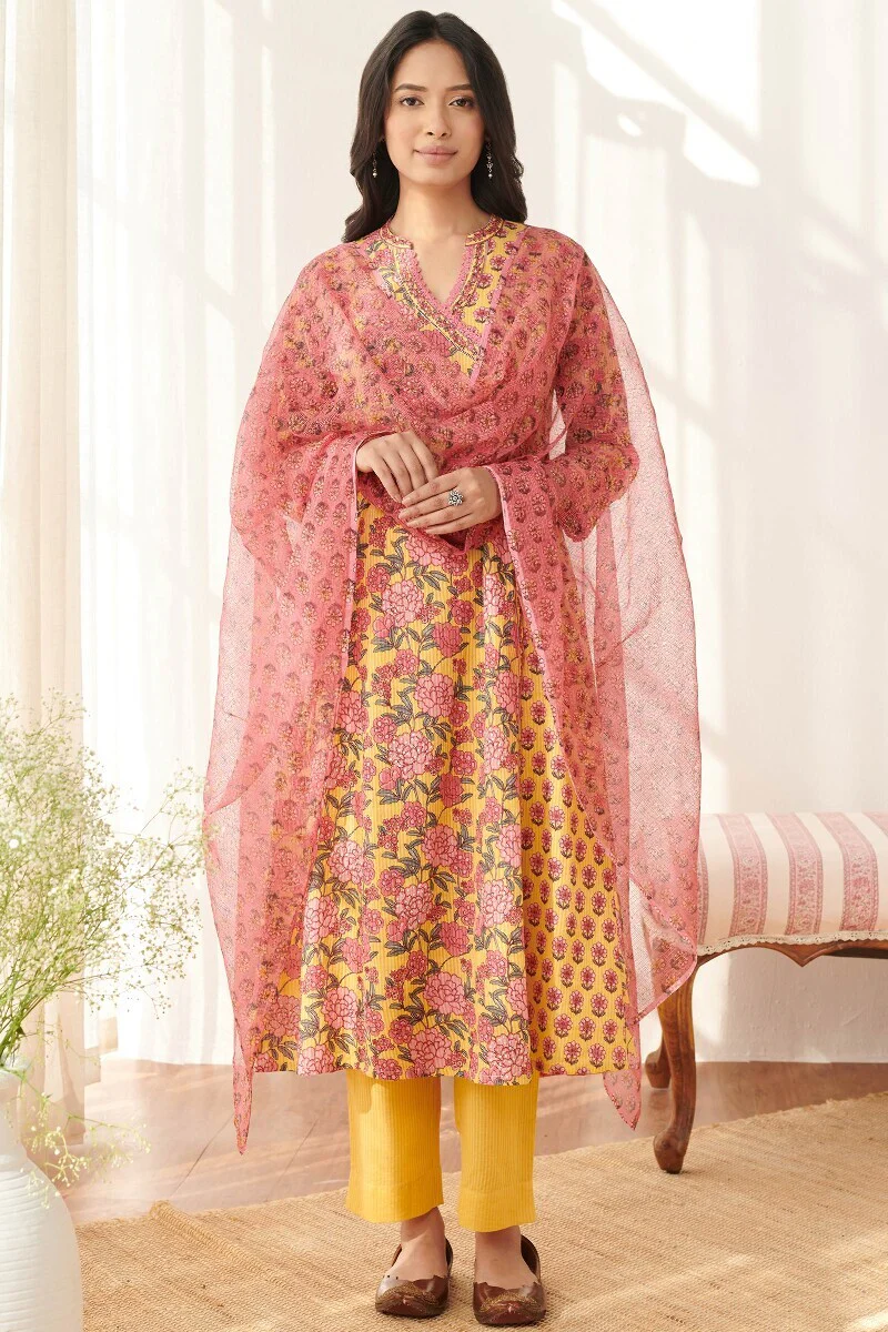 Rosheen Samaira Sanganeri Dupatta - Image 3