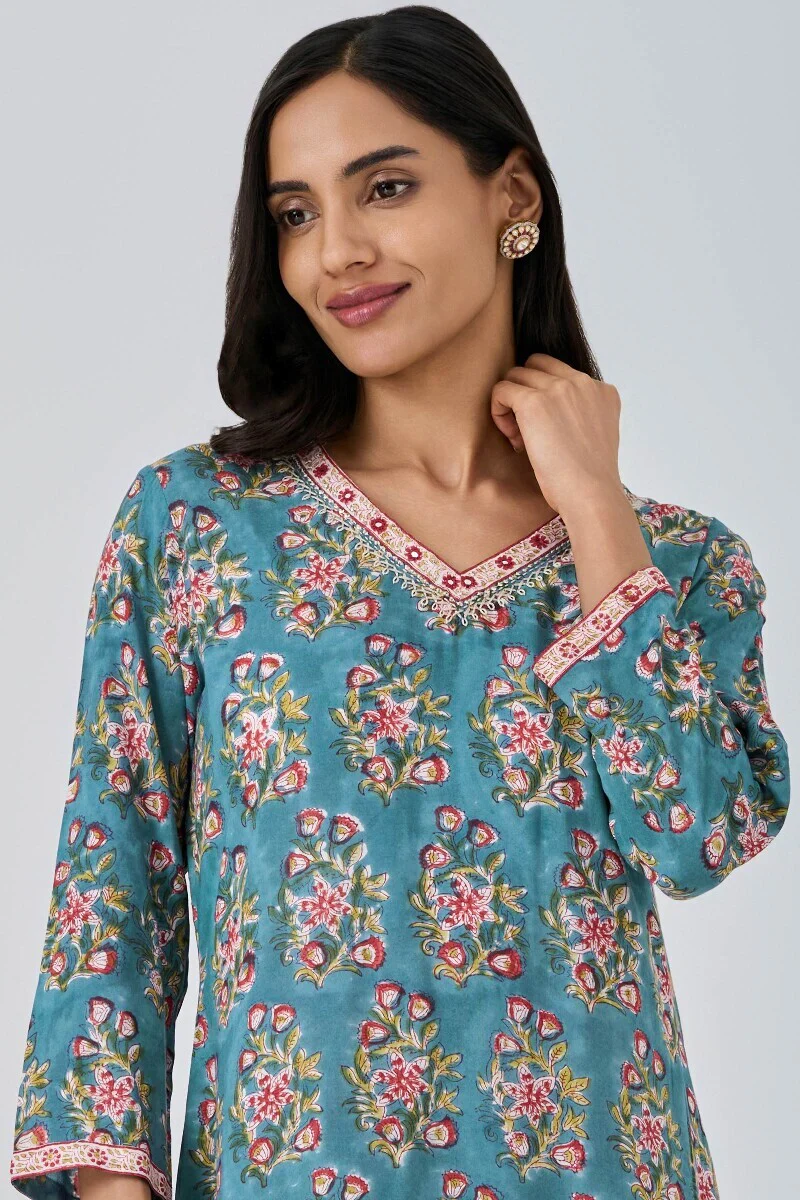 Rosheen Samreen Sanganeri Kurta - Image 5