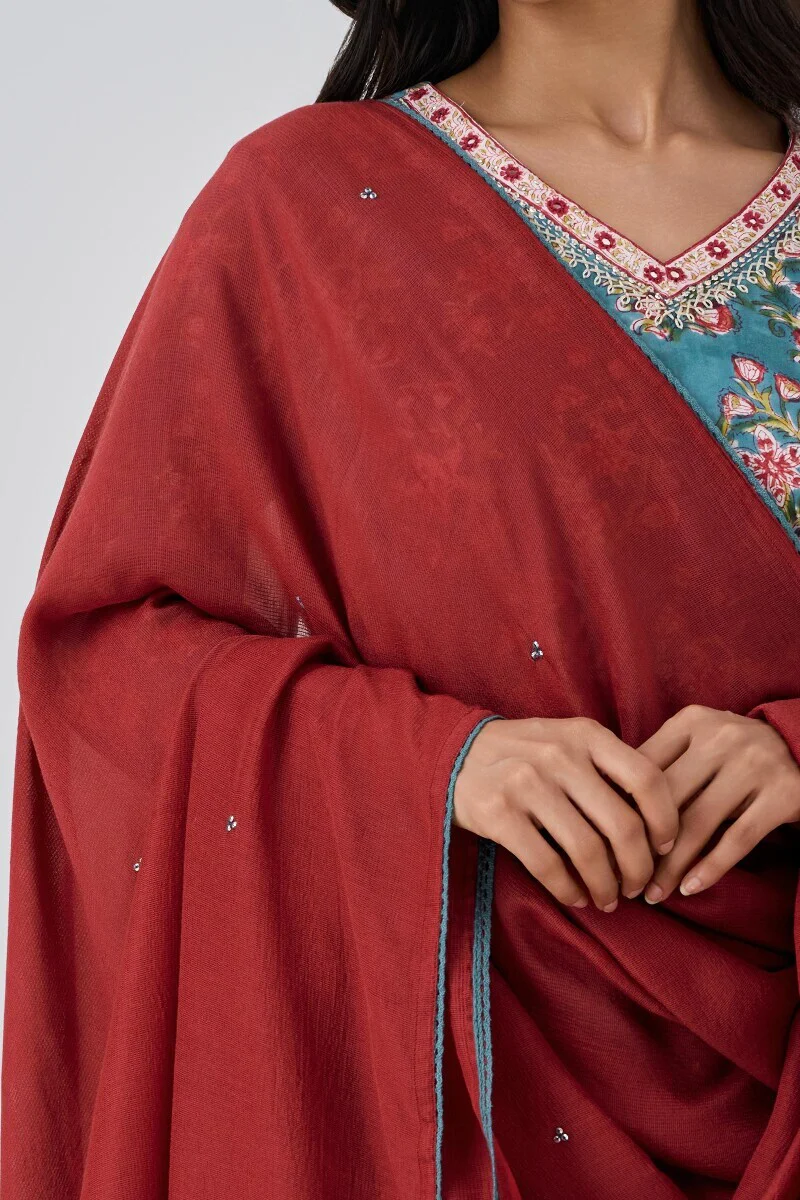 Rosheen Samreen Tabby Check Dupatta - Image 2