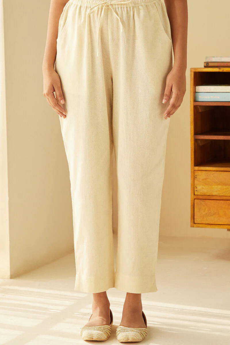 Rosheen Seher Cream Narrow Pants