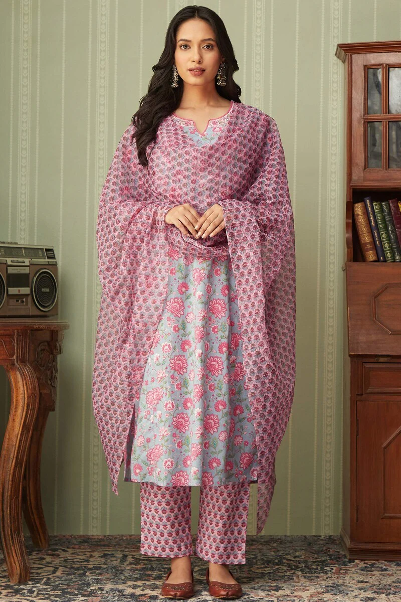 Rosheen Zafia Sanganeri Narrow Pants - Image 3