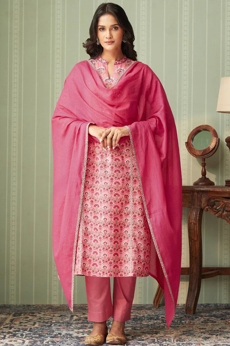 Rosheen Zainab Pink Narrow Pants - Image 3