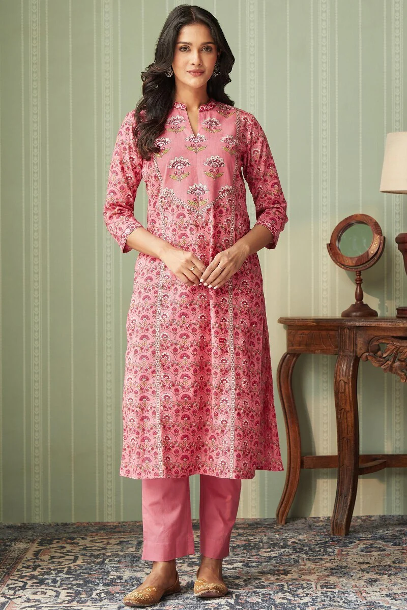 Rosheen Zainab Sanganeri Kurta - Image 2
