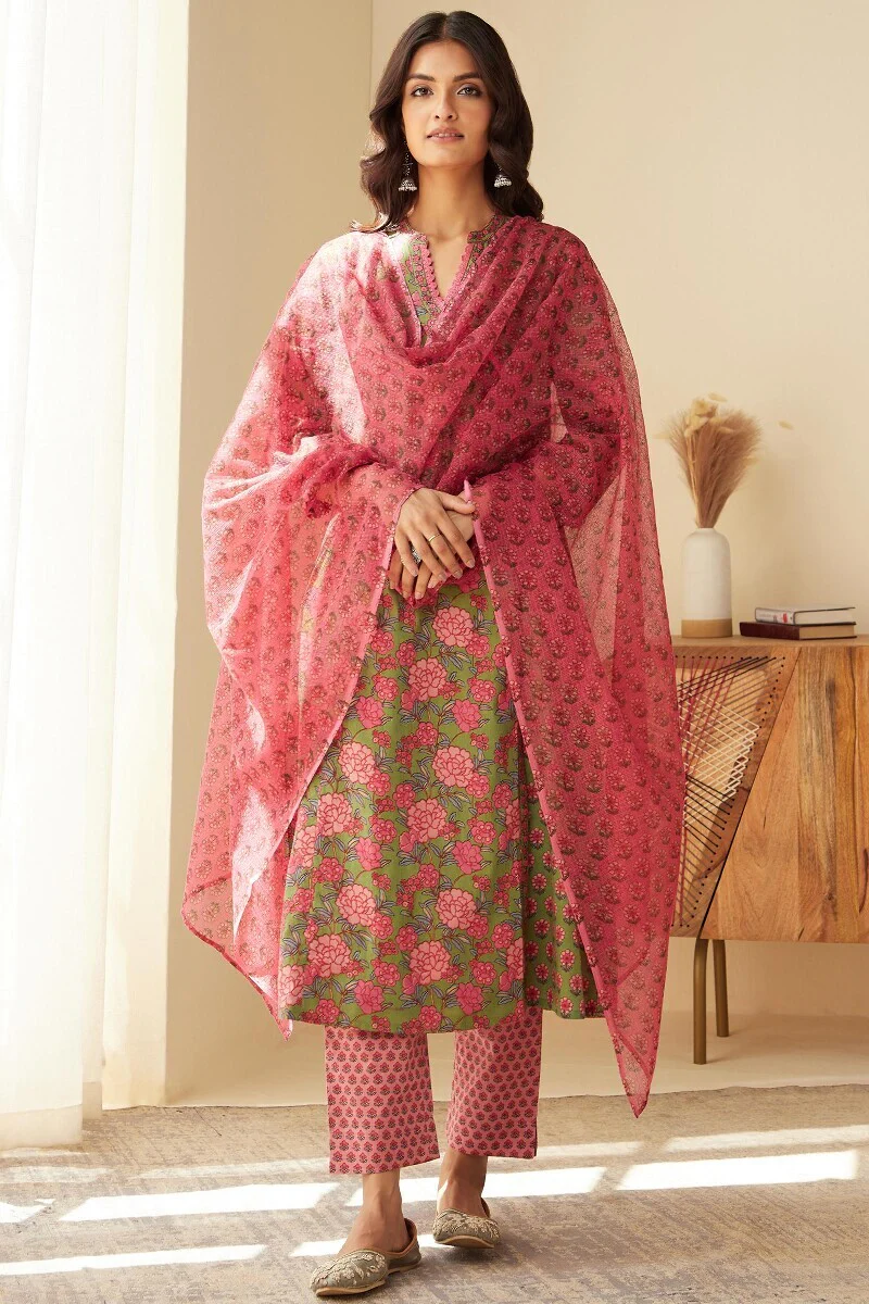 Rosheen Zeenat Sanganeri Narrow Pants - Image 3