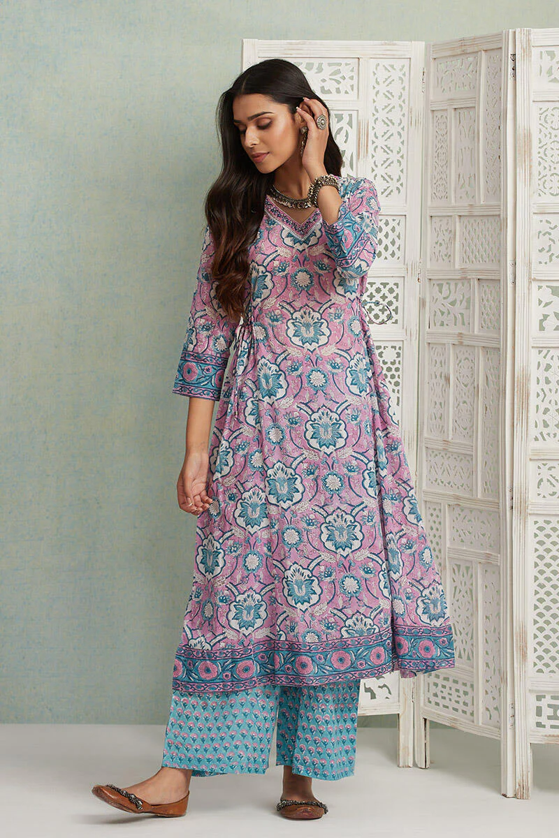 Roz Meher Faizah Block Printed Kurta - Image 2