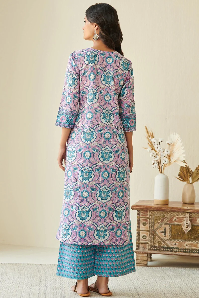 Roz Meher Faizah Sanganeri Kurta - Image 8